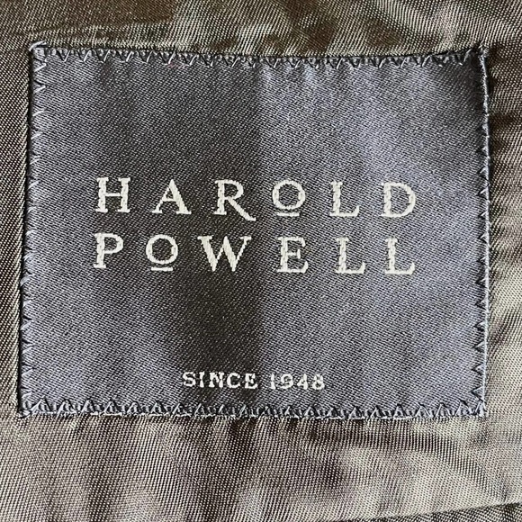 Harold Powell Vintage Blazer Green Silk Wool Blend Academia Size 40 Reg - Picture 8 of 11